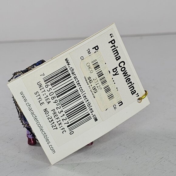 Cow Parade Mini Moo Prima Cowlerina Figurine Purple Ballerina With Tag #23127 - Picture 3 of 8